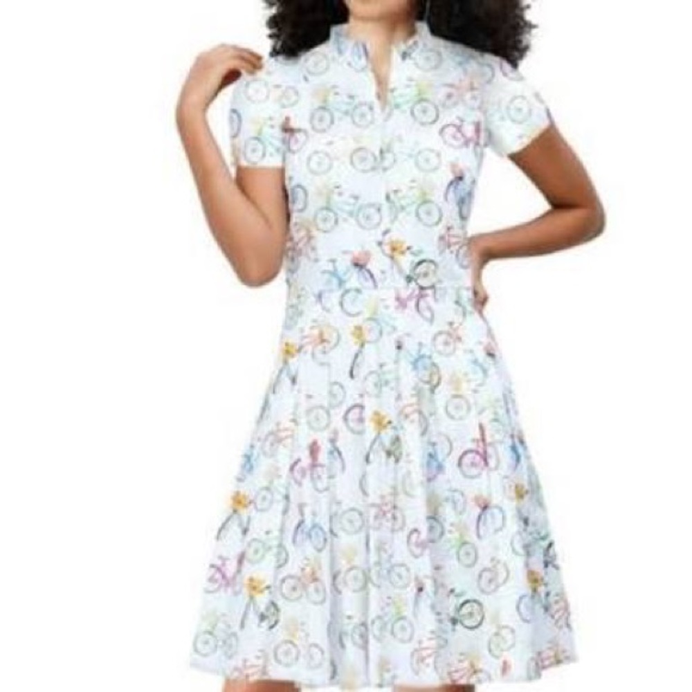 eShakti white bicycle dress 30W